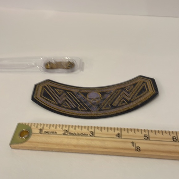 2012 Harley Davidson Skull HOG Jacket Vest Patch and Pin Badge - Picture 5 of 6